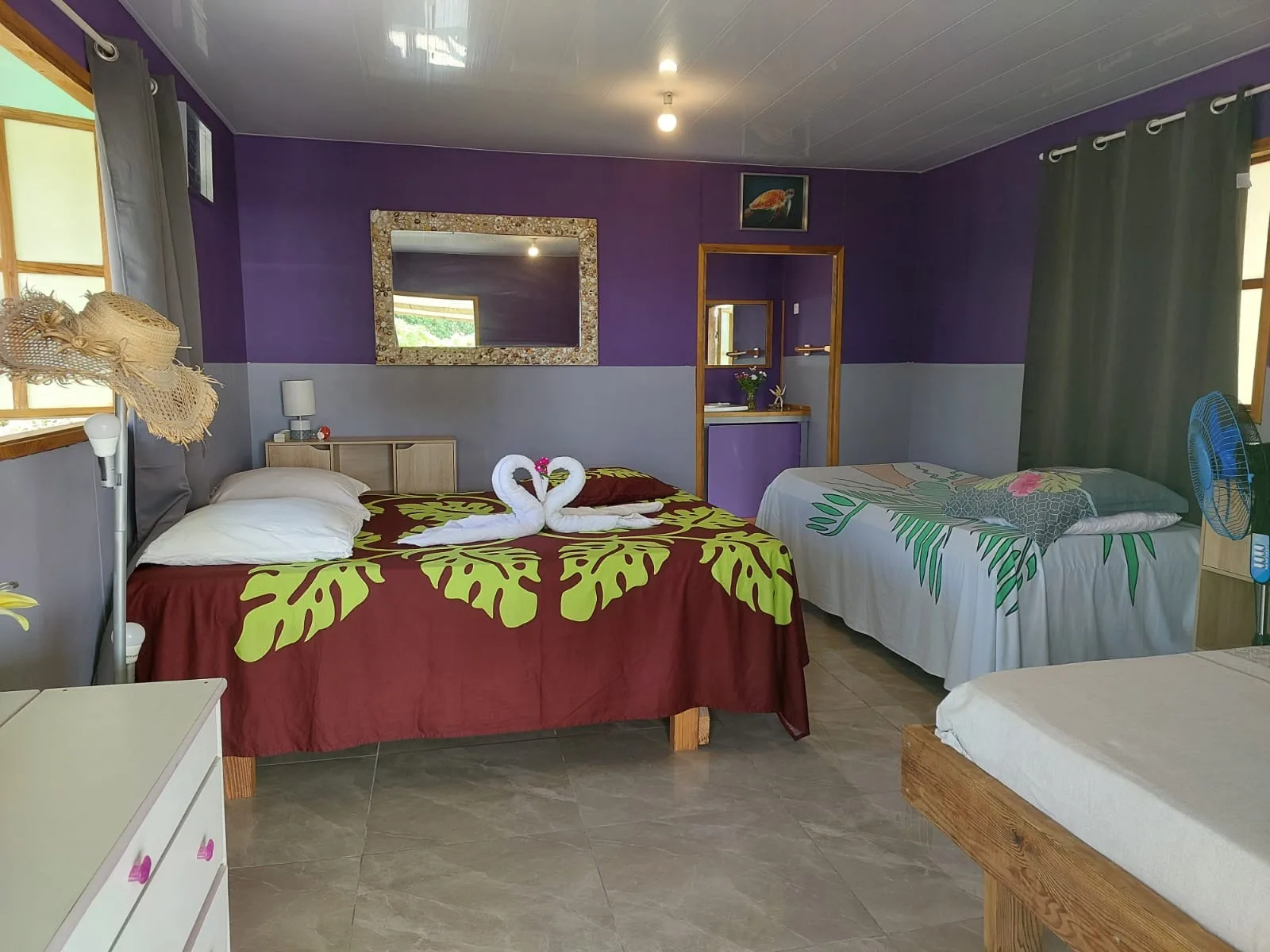 Korori, la chambre et les couchages